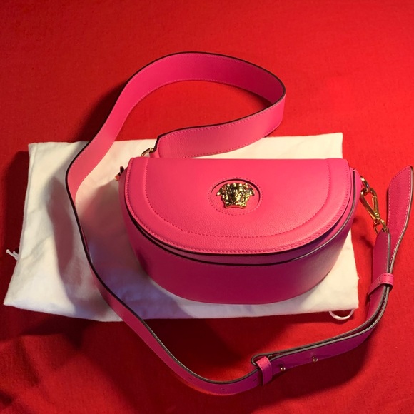 NEW Versace Vibrant Pink Crossbody Bag - Picture 7 of 7